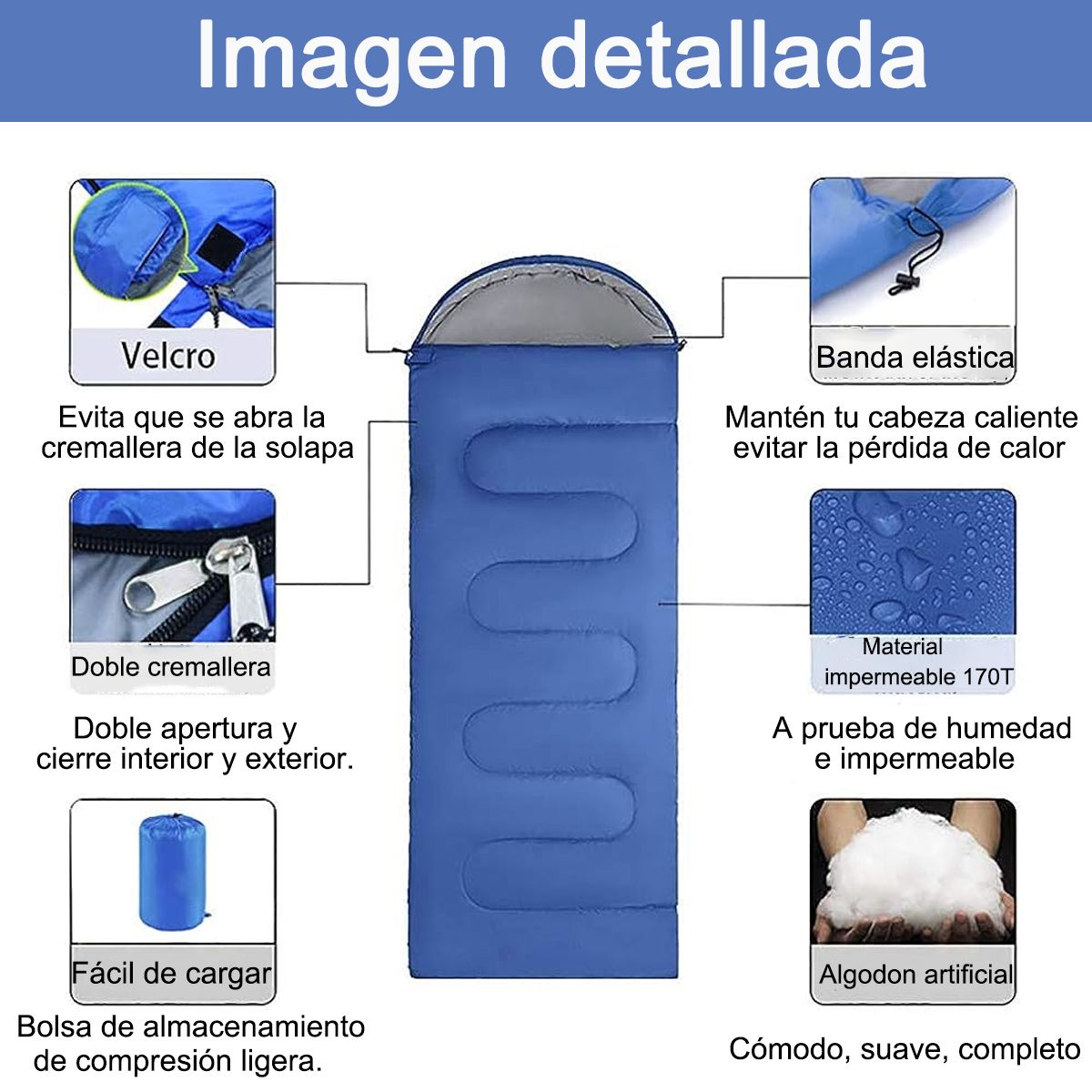 EDWINAYY - Saco De Dormir Adulto Durmientes Sacos Para Dormir Termicos