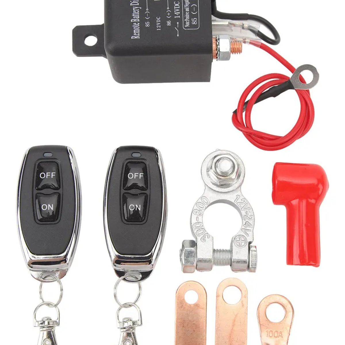 PUREPOWER - Interruptor Aislamiento Batería 12V 200A Remoto - Auto-RV