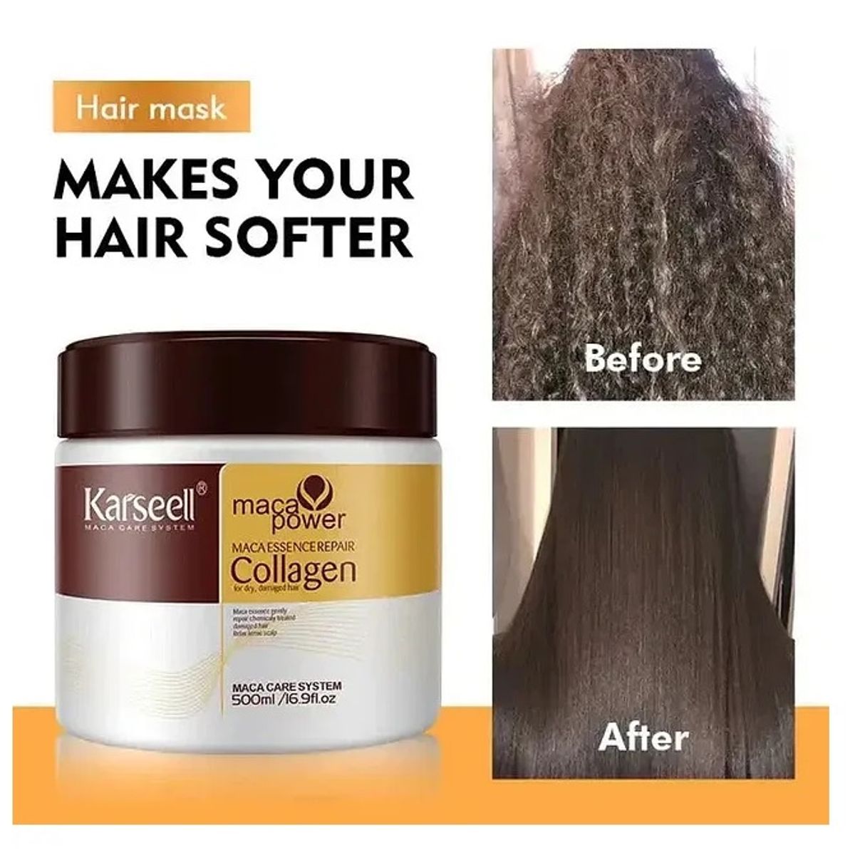 GENERICO - Mascarilla Capilar con Colageno Karseell 500 Ml