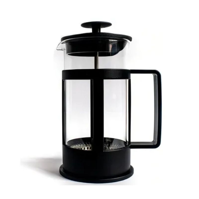 GENERICO - Cafetera Prensa Francesa Vidrio 600ml French Press Cafe Negro