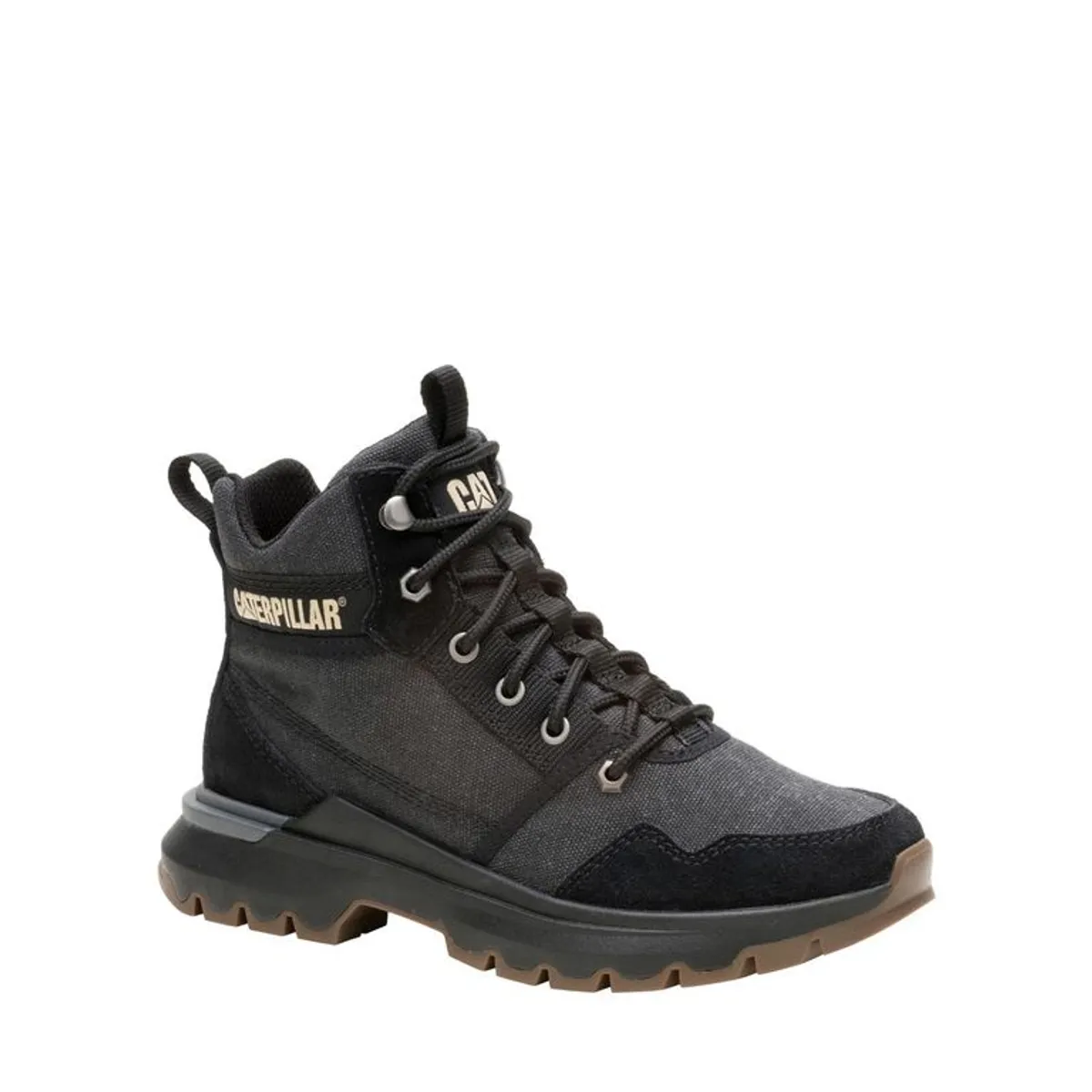 CAT - Zapatilla con Caña Colorado Sneaker Mujer Negra CAT
