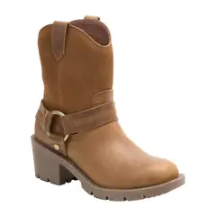 CAT - Bota Cuero Rewrite Harness Mujer Café