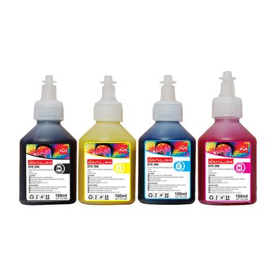 Malik Pack 4 Tintas Compatible Canon Pixma Tinta Continua