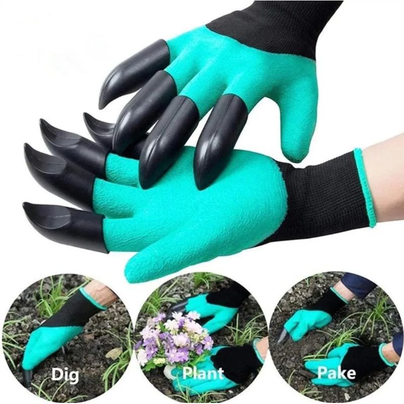 GENERICO - Guantes Jardín con Garras Plásticas