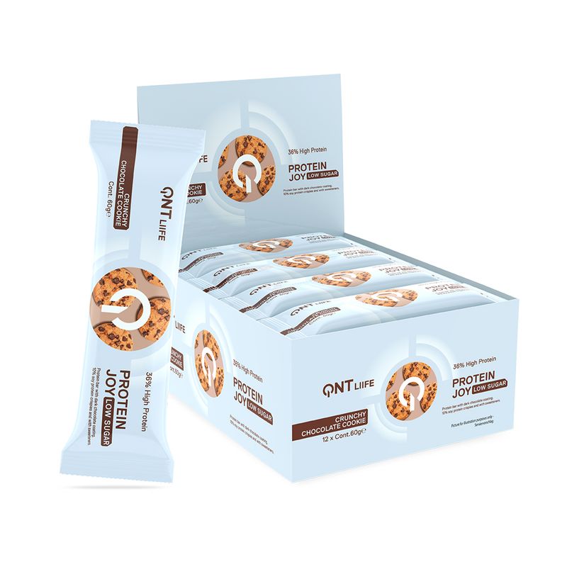 QNT - Pack x12 Barras de Proteina Joybar 60gr Cookies QNT