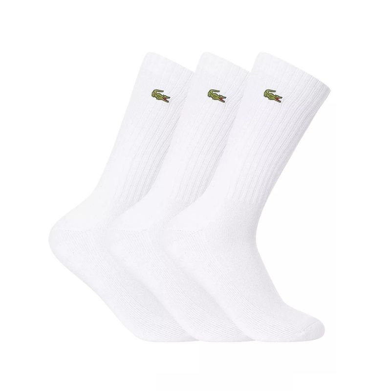 LACOSTE - Calcetin Lacoste Sport Blanco X3 Tenis Padel
