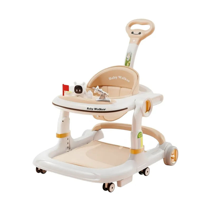 LUBABYCAS - Andador Caminador Con Manilla Y Luces Mine Blanco LuBabycas