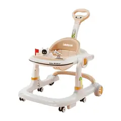 LUBABYCAS - Andador Caminador Con Manilla Y Luces Mine Blanco