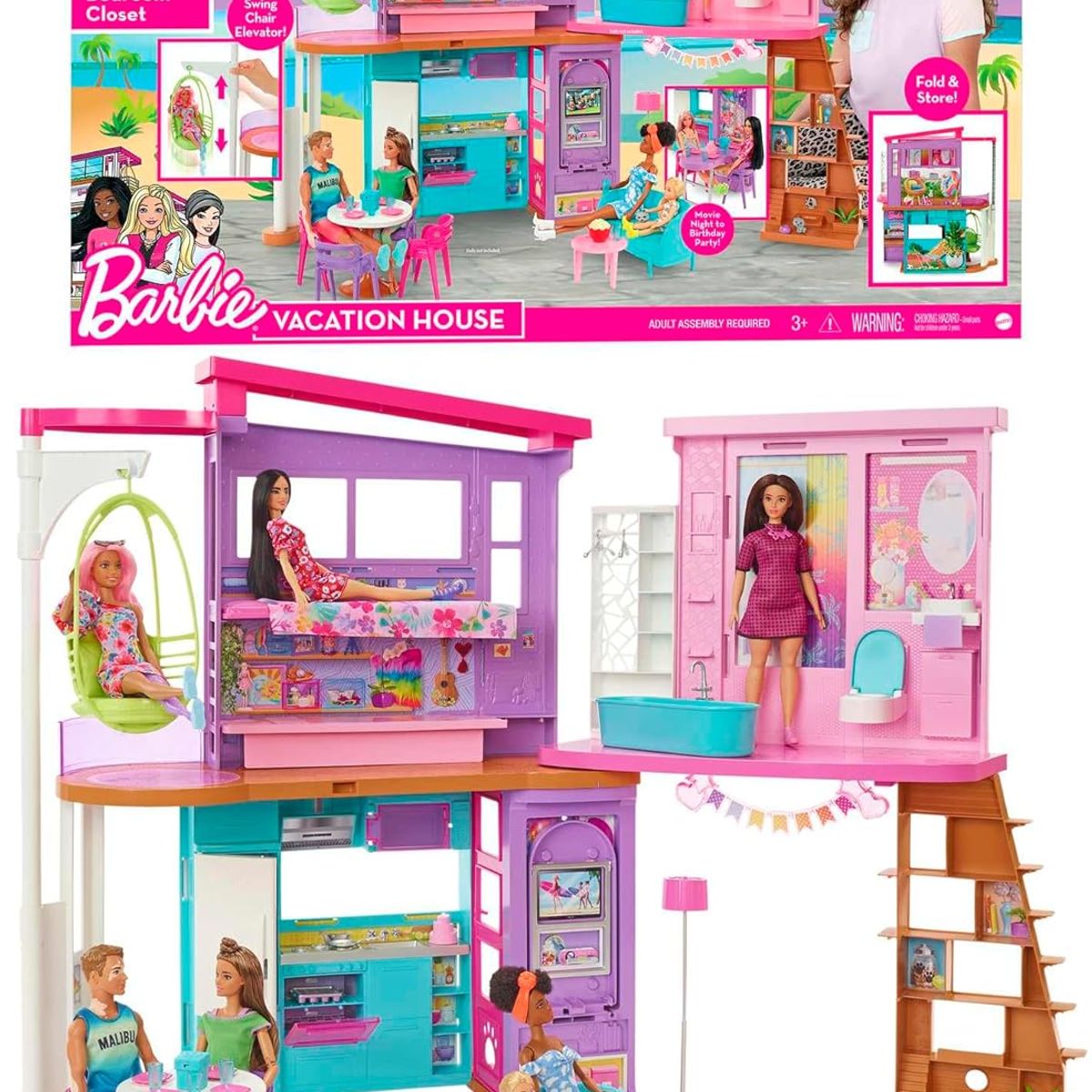 MATTEL - Barbie Casa Malibu  Explora la Mansión de Ensueño de Barbie