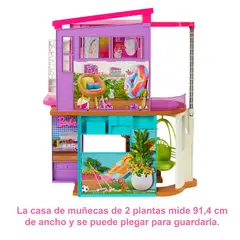 MATTEL - Barbie Casa Malibu Explora la Mansión de Ensueño de Barbie
