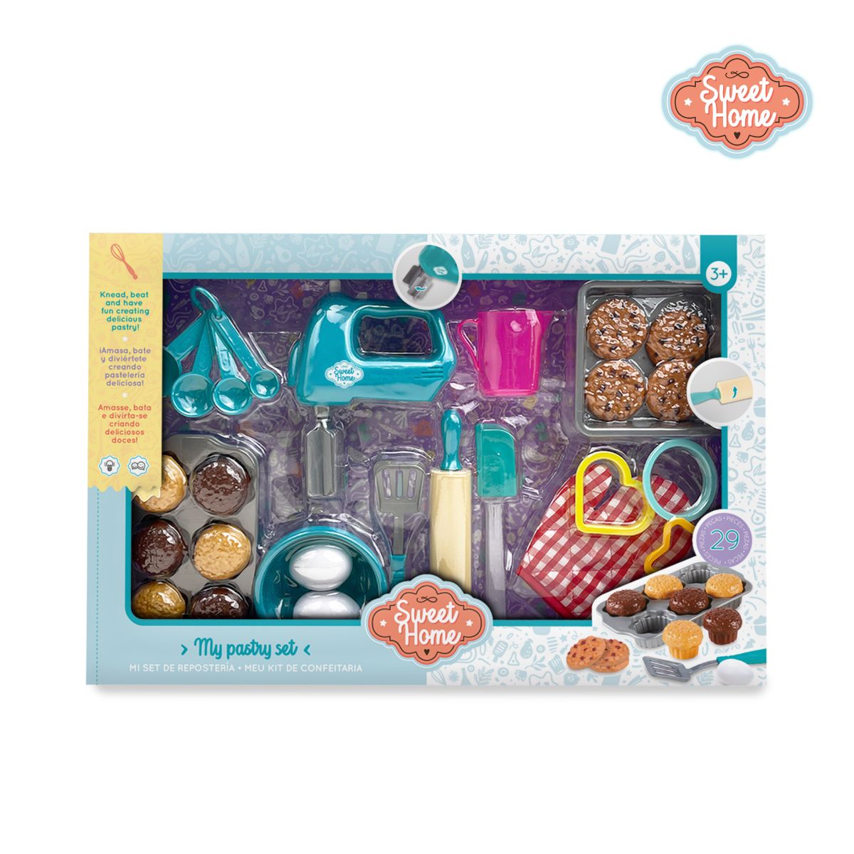 SWEET HOME - Set Repostería Juguete 25 Accesorios Batidora