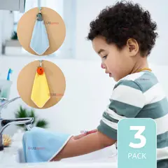 JUMP KIDS - Pack 3 Toalla de Manos 100% Algodón Niño Surtido