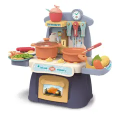 SWEET HOME - Cocina Infantil Mini con Luz Sonido Horno y 26 Accesorios