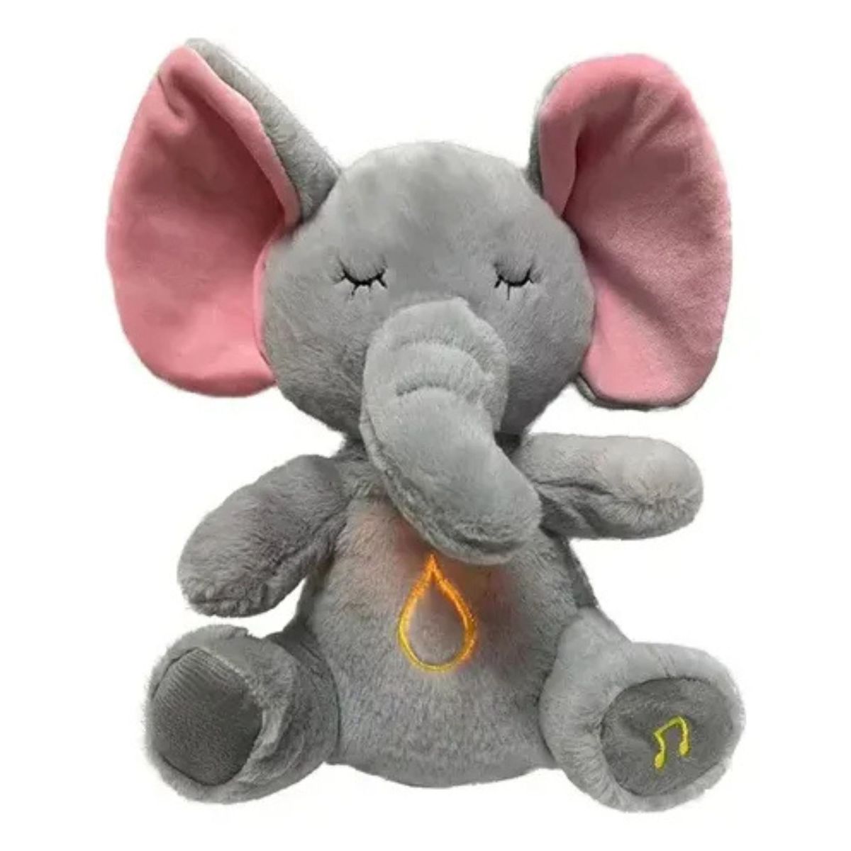 GENERICO - Pack 2 Peluche Kawaii Relaja Ansiedad Juguete Luz Y Sonido Elefante y Koala 392