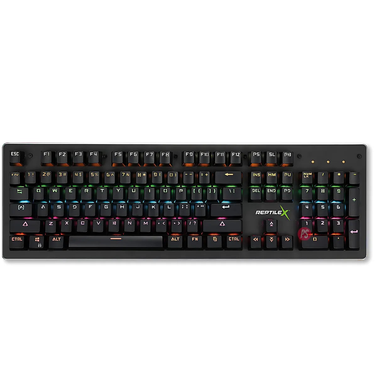 REPTILEX - Teclado Gamer Mecánico Retroiluminado Base Aluminio - Ps
