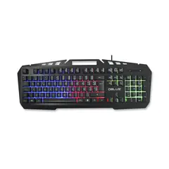 DBLUE - Teclado Gamer Pc Usb Retroiluminado Metálico Negro - Ps