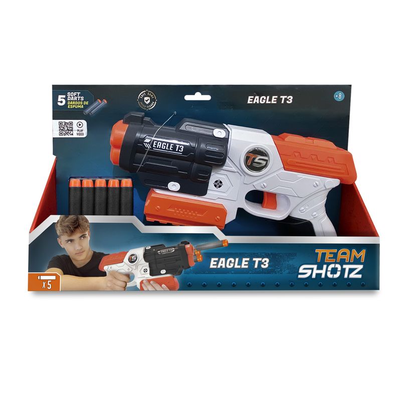 TEAM SHOTZ - Lanzador Dardos Espuma Niños