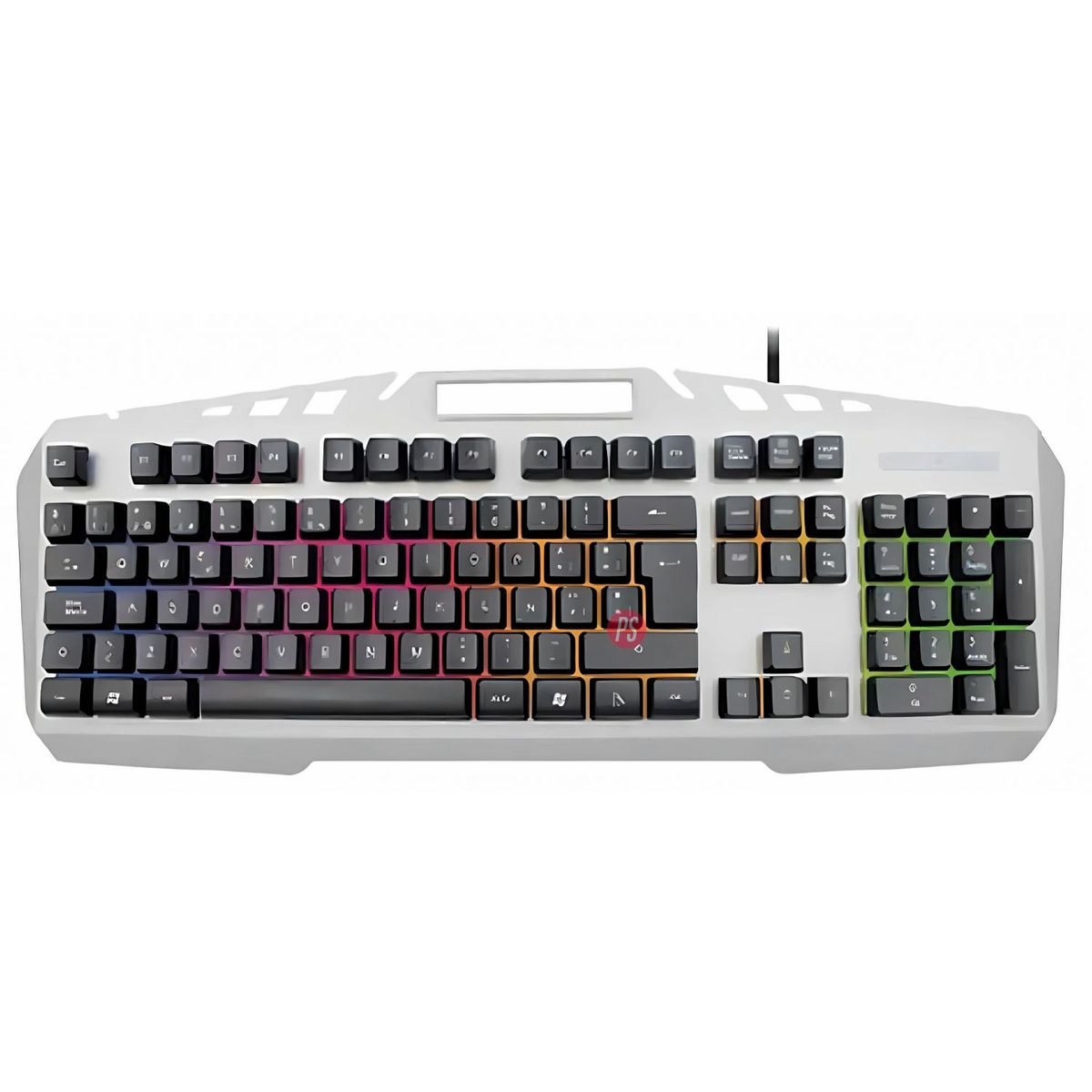 DBLUE - Teclado Gamer Pc Usb Retroiluminado Metálico Gris - Ps