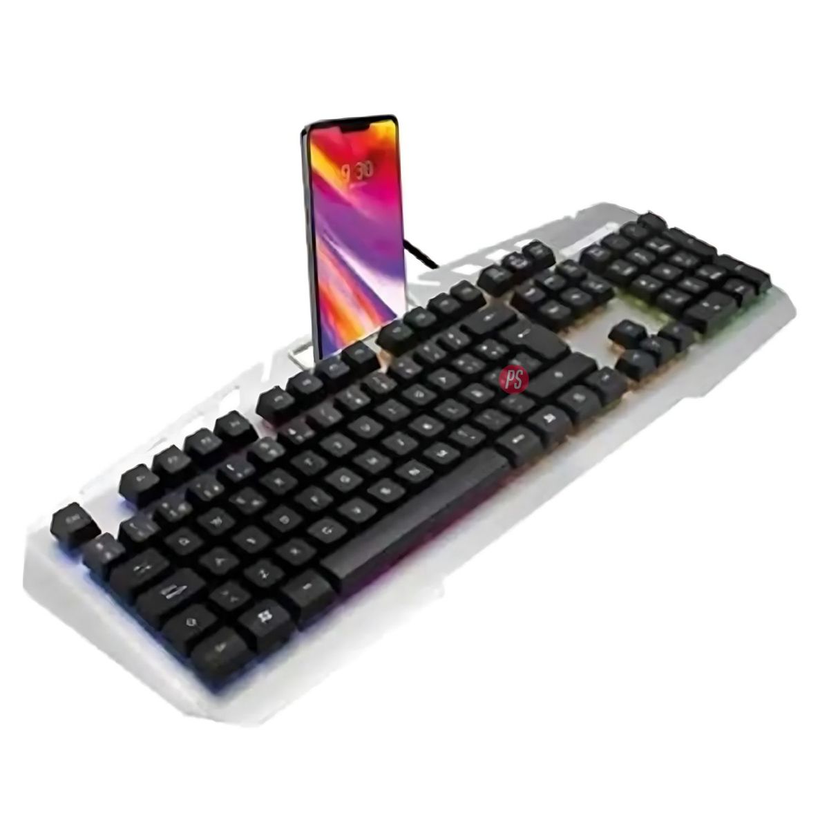 DBLUE - Teclado Gamer Pc Usb Retroiluminado Metálico Gris - Ps