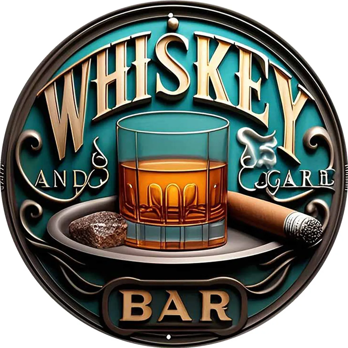 VATYERTY - 1 letrero de bar de madera atemporal y estilo vintage