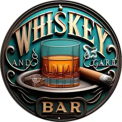 VATYERTY - 1 letrero de bar de madera atemporal y estilo vintage