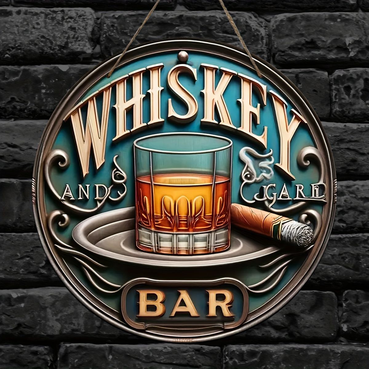 VATYERTY - 1 letrero de bar de madera atemporal y estilo vintage