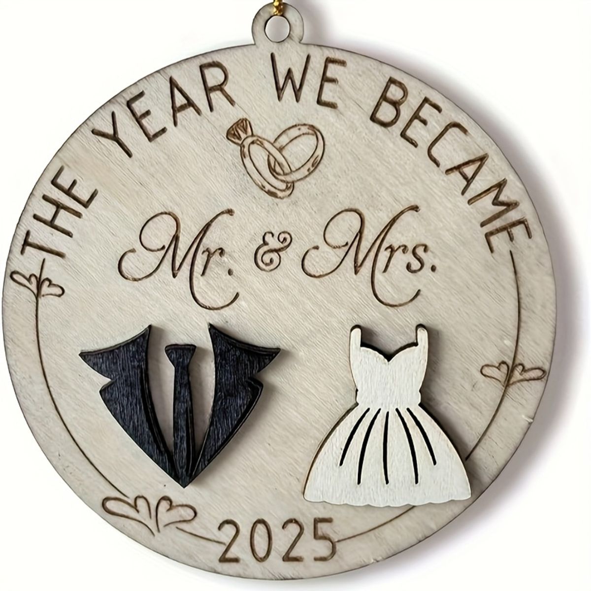 VATYERTY - 1 letrero clásico de madera Sr y Sra 2025