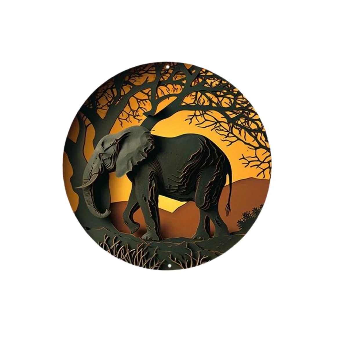 VATYERTY - 1 letrero colgante redondo de madera de 20 x 20 cm 8 x 8 pulgadas