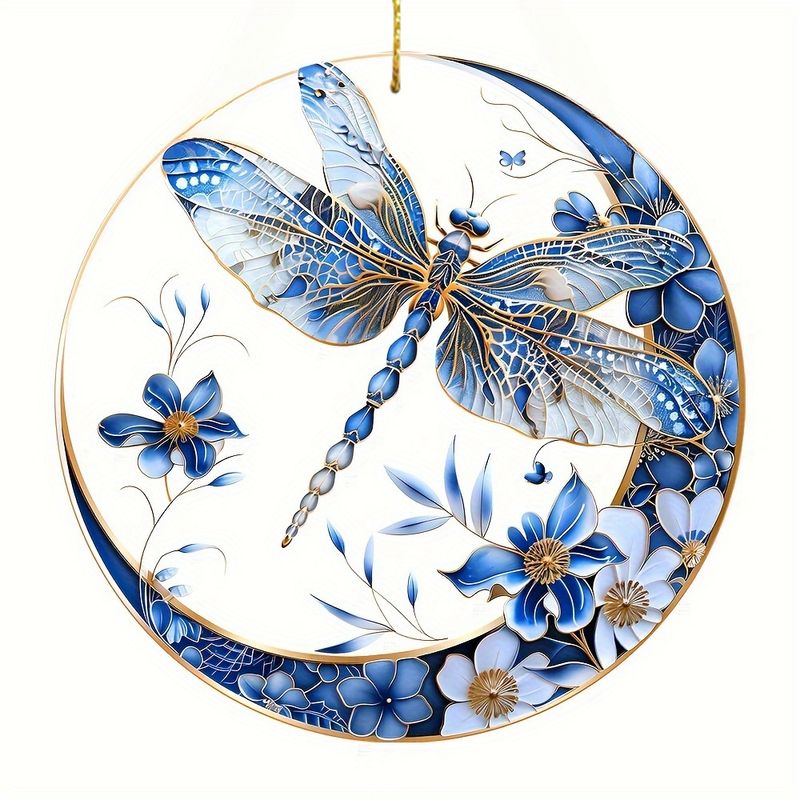 VATYERTY - Atrapaluz de libélula acrílica de 76 cm estilo bohemio