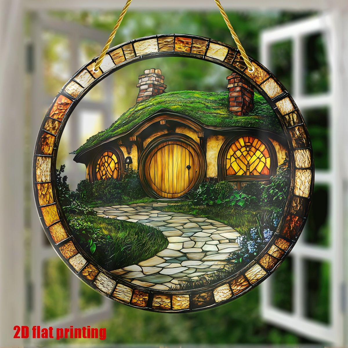 VATYERTY - Atrapasol Shire Cottage acrílico para ventana de 20 x 20 cm