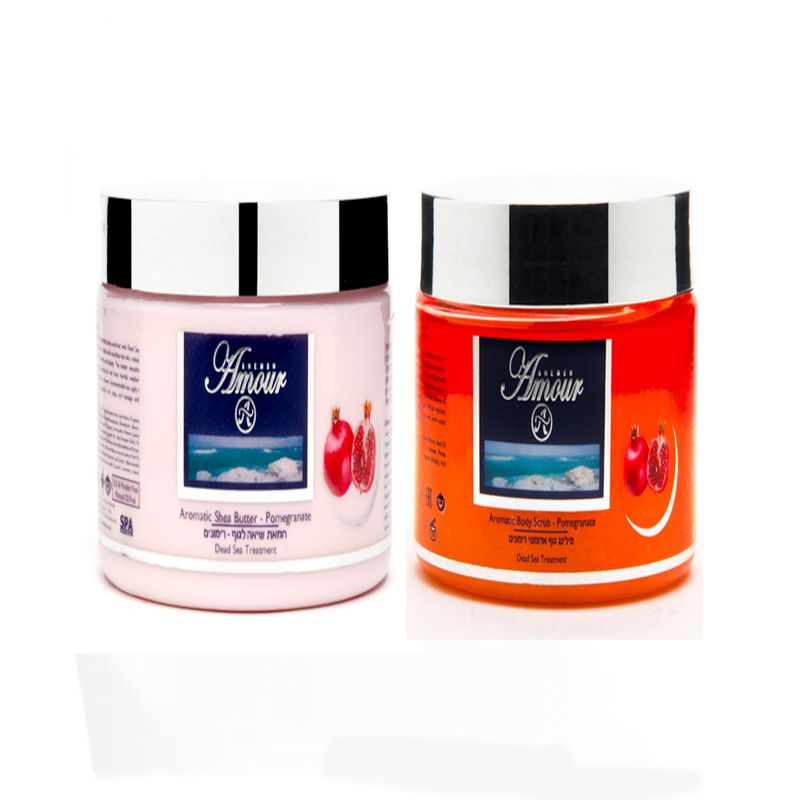 SHEMEN AMOUR - Pack Exfoliacion y Crema de cuerpo 400grs c Granada Mar Muerto