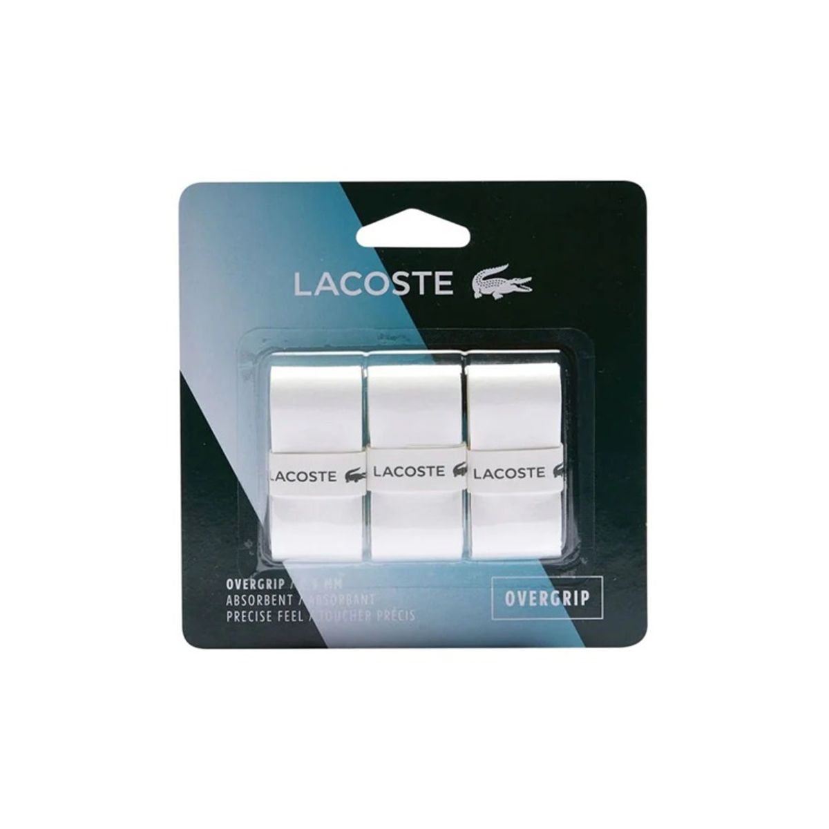LACOSTE - Overgrip Lacoste Blanco X3 Tenis Padel