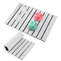 GENERICO - Tapete Alfombrilla Escurridor loza Absorbente Plegable Color Blanco
