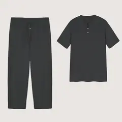 HYPNOS - Set Pijama Largo Hombre 100% Bambú Ultrasuave