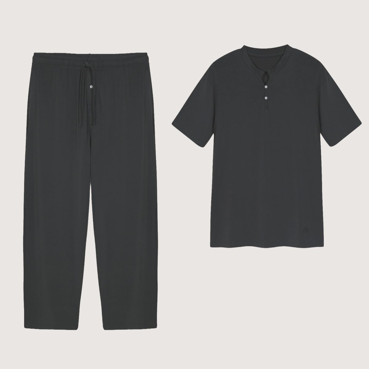 HYPNOS - Set Pijama Largo Hombre 100% Bambú Ultrasuave