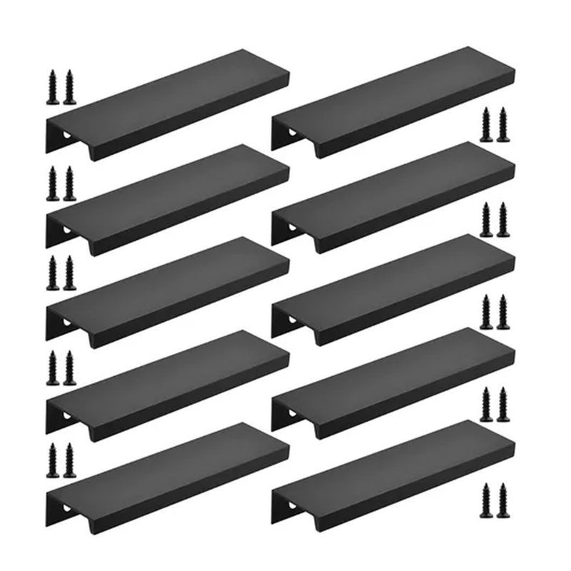 ESHOPANGIE - Tiradores Manilla Negro, Tirador Mueble Puerta 15cm 10 Unid