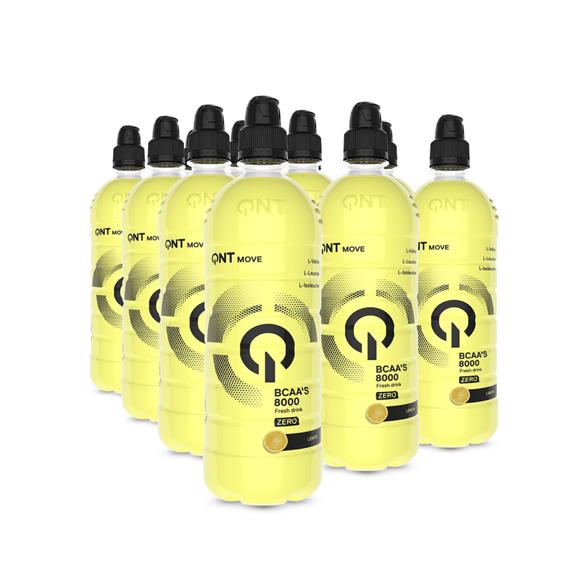 QNT - Pack x 12 Bcaa 8000 Líquido 700ml Limon QNT