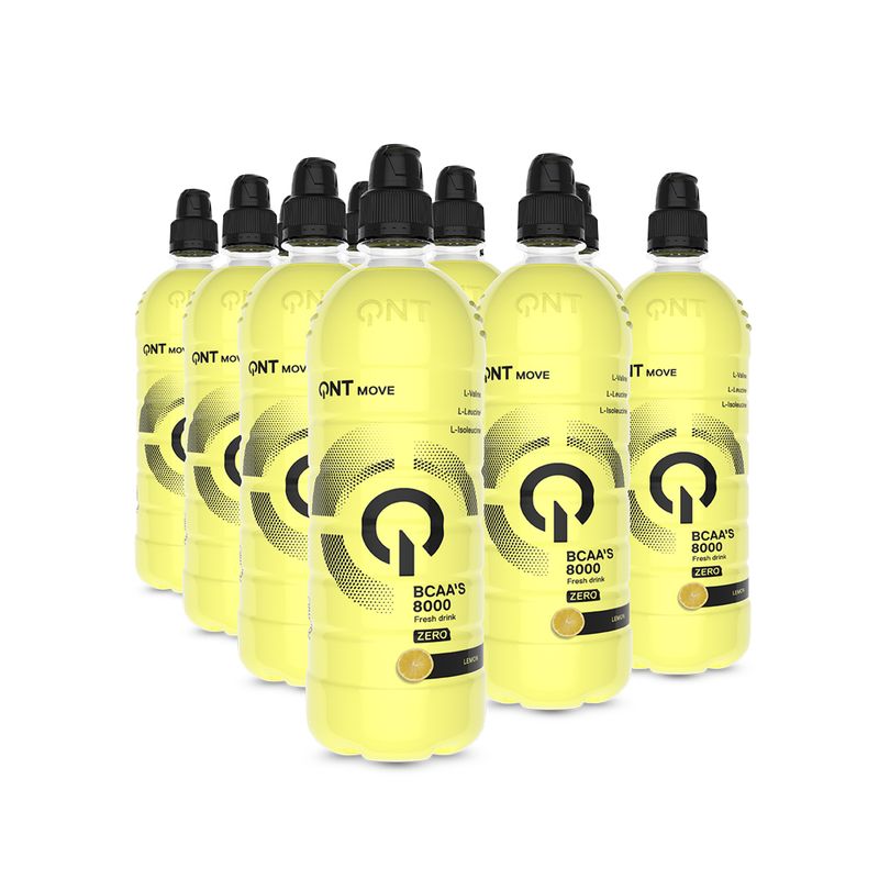 QNT - Pack x 12 Bcaa 8000 Líquido 700ml Limon QNT