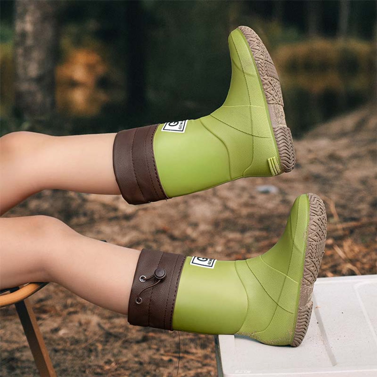 SHANDIAN - Botas de Agua Antideslizantes Hombre