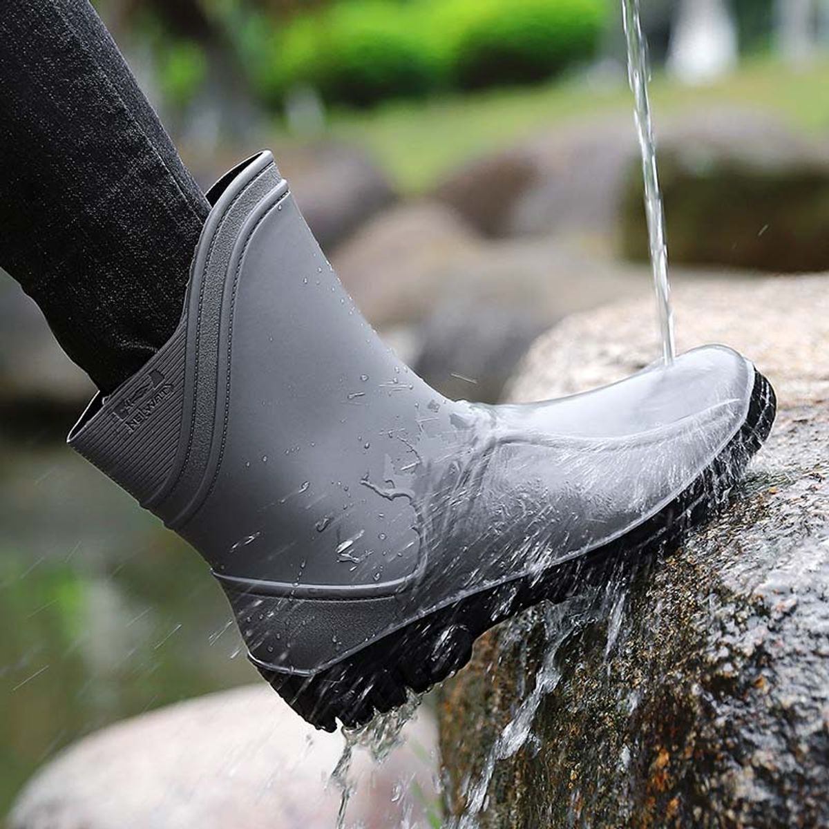 SHANDIAN - Botas de Agua Antideslizantes Hombre