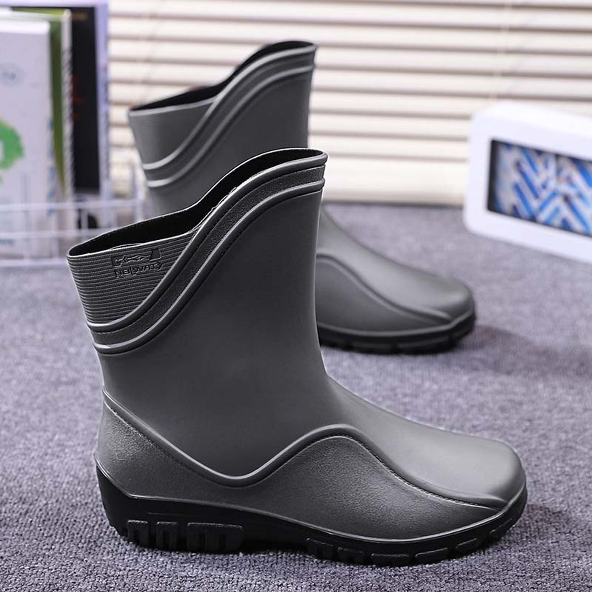 SHANDIAN - Botas de Agua Antideslizantes Hombre