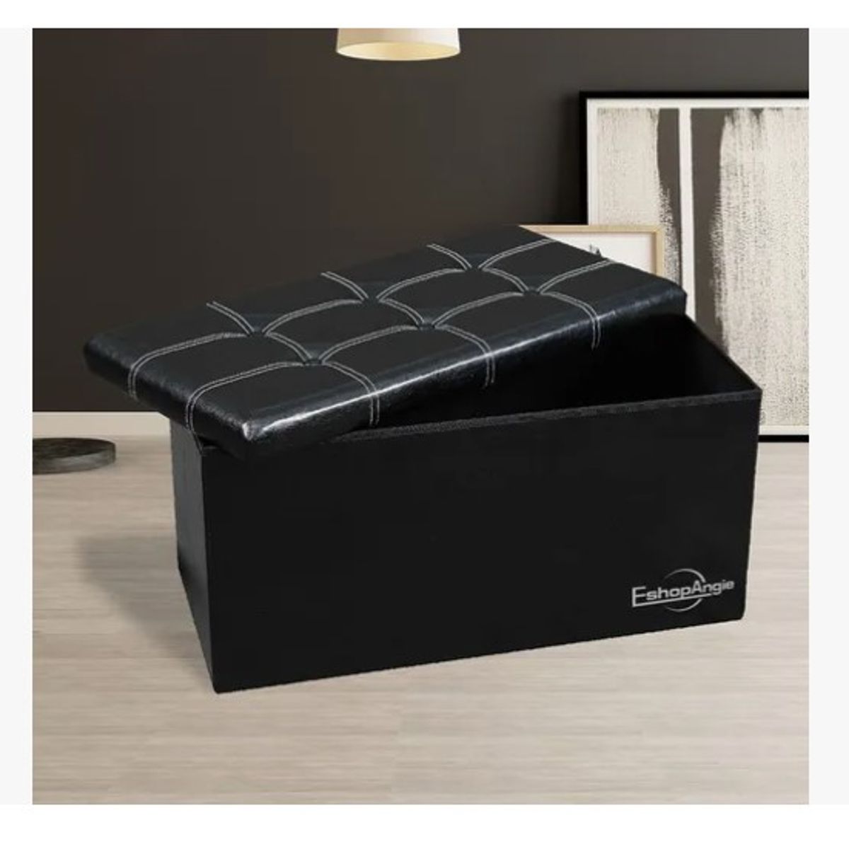 ESHOPANGIE - Banqueta Baul Puff Baul Organizador Puff Sillon 76x38cm