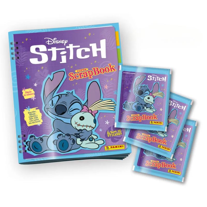 PANINI CHILE - Pack Álbum + 40 Sobres Stitch - Super Scrapbook