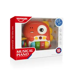 HUANGER - Piano Musical Dinosaurio Rojo -