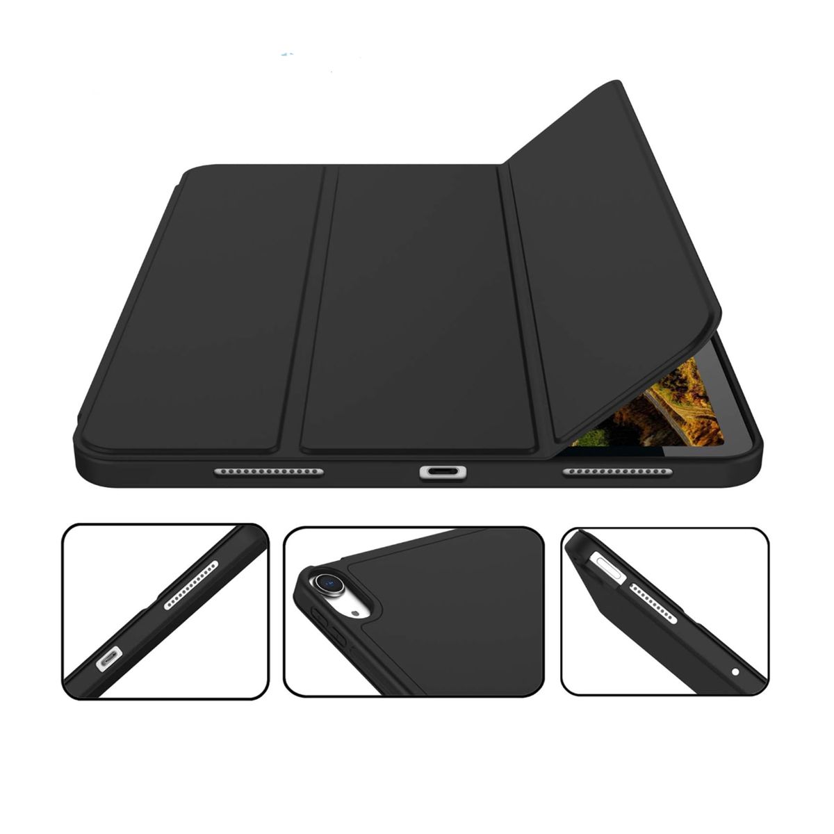 GENERICO - Fundas Smart Cover Para iPad A16 11th 2025 Negro