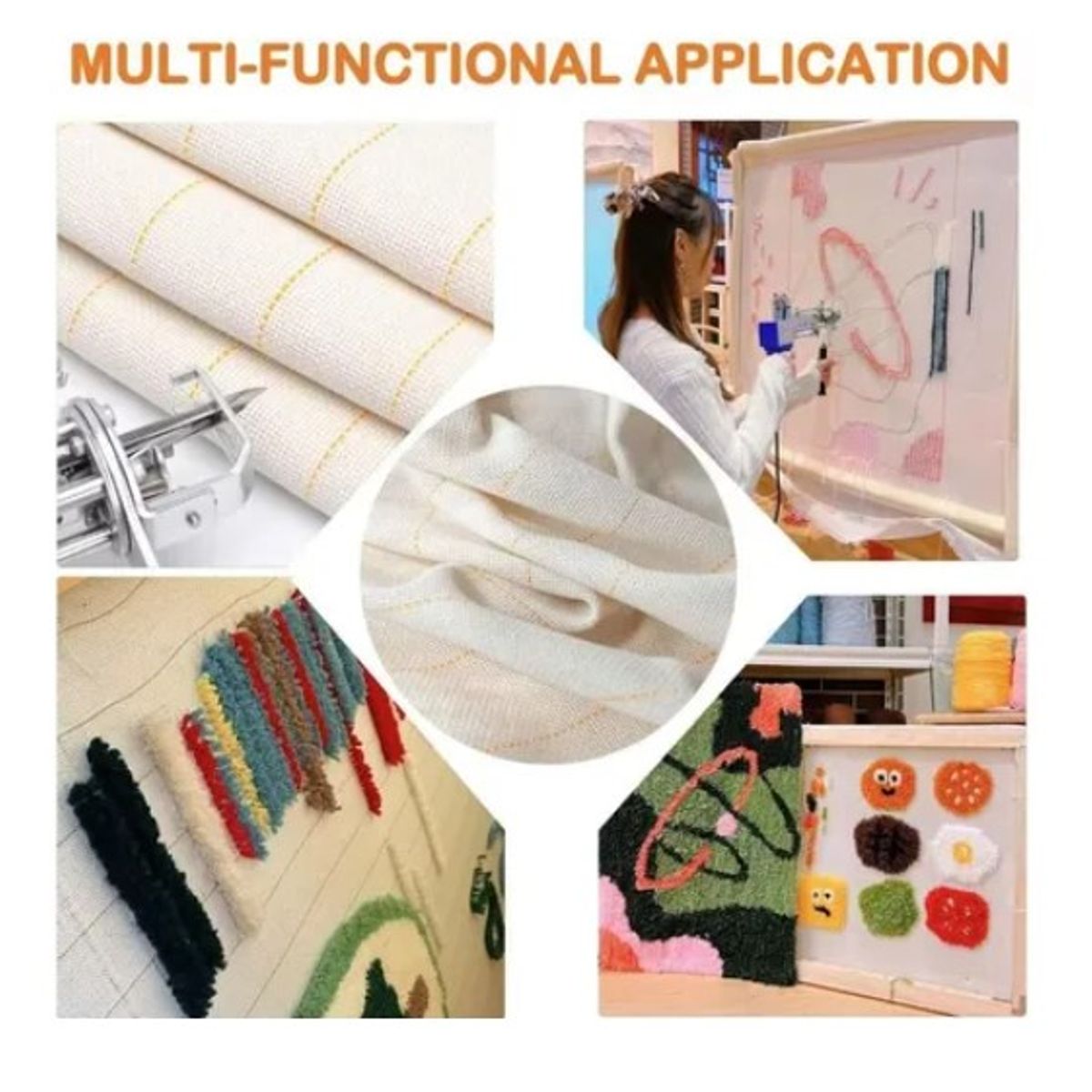 ESHOPANGIE - Tela Monje Tufting + Tela Antideslizante 2x15mts Accesorios