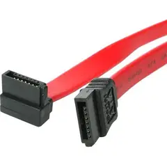 STARTECH - Cable de 45cm Datos SATA en Ángulo Recto a la Izq. Acodado 7 Pines