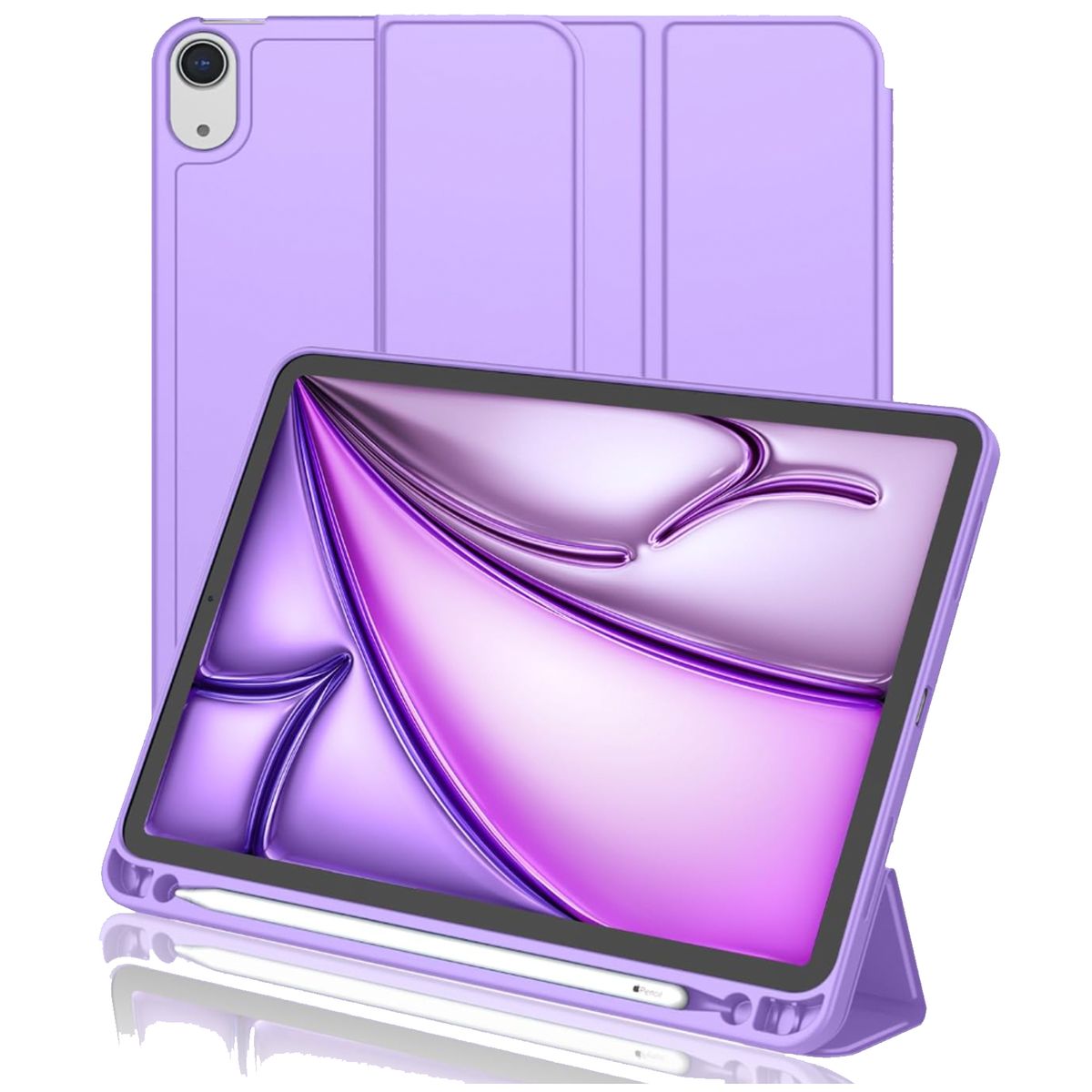 GENERICO - Fundas Smart Cover Para iPad A16 11Th 2025 Lila