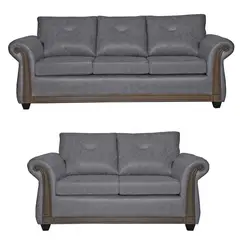 GENERICO - Juego de Living 3 2 Bristol Gris