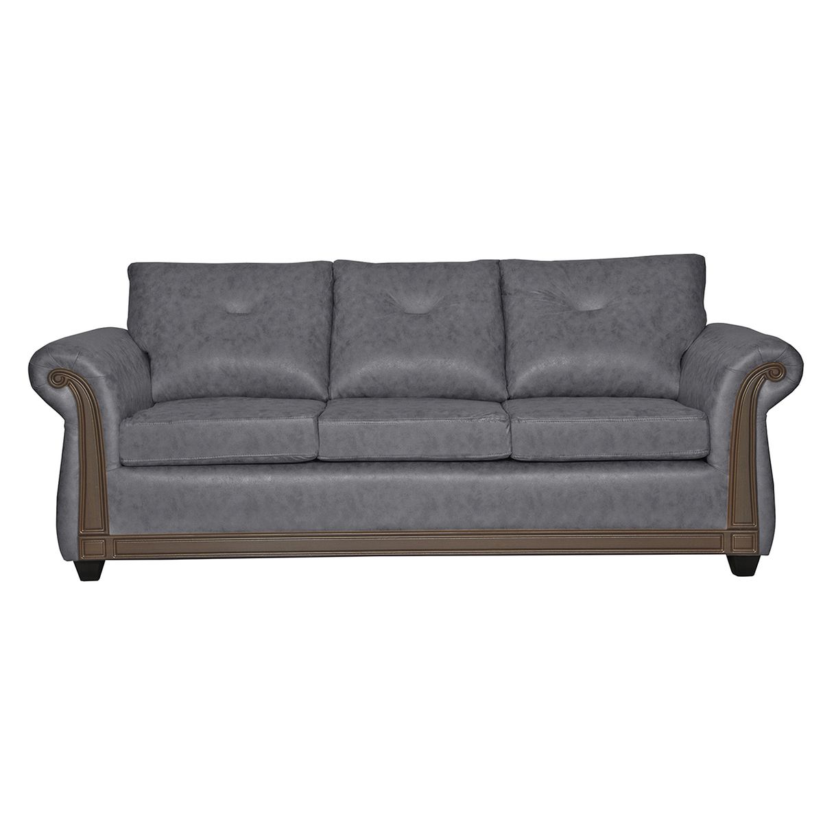 BLACK FACTORY - Juego de Living  3 2 Bristol Gris